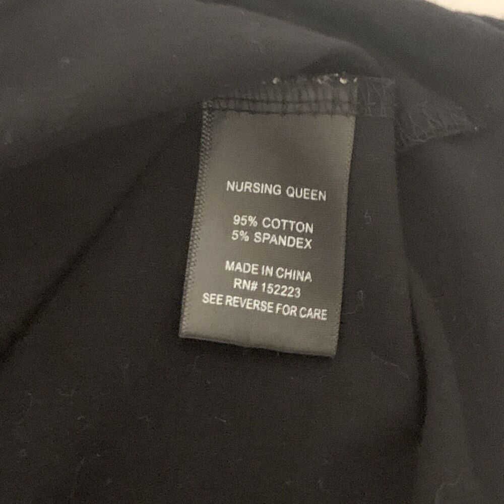 Nursing Queen Breast Feeding Top Short Sleeve Black Size Small Double Zippers - Picture 9 of 10